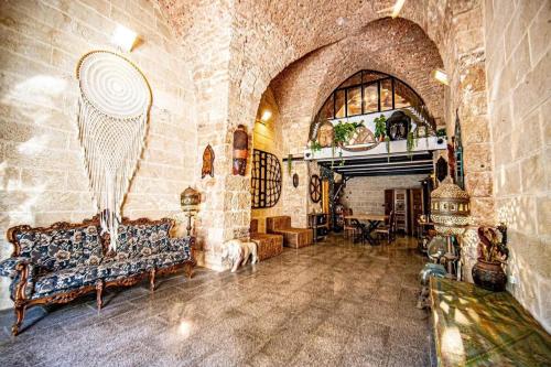 Een zitgedeelte bij The Temple Jaffa