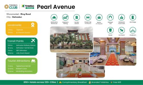 a screenshot of the pearl avenue website at Treebo Premium Pearl Avenue Banquets And Lawn in Dehradun