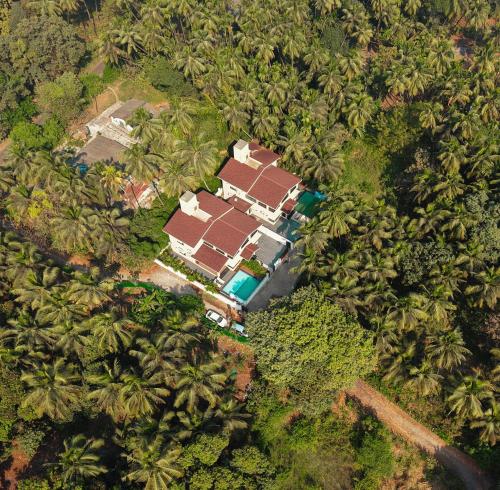 Letecký snímek ubytování EKOSTAY - Saturn Villa