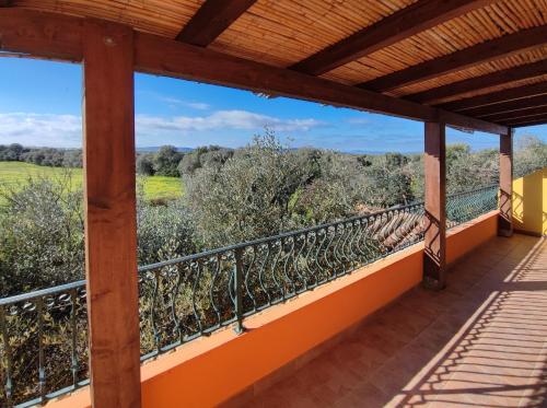 a balcony of a house with a view at Il Fenicottero 2 in Masainas