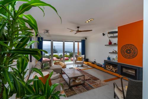 Χώρος καθιστικού στο Ericeira Ocean View Villa