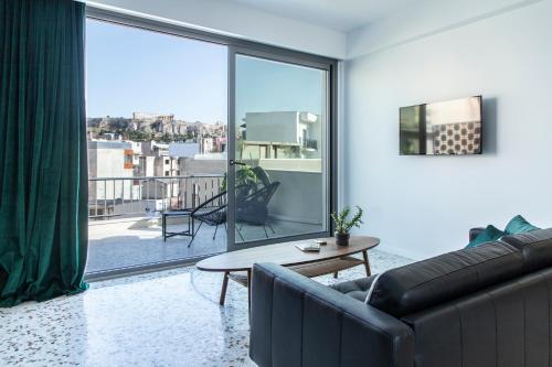 Designer Loft with Stunning Acropolis View -Psyrri