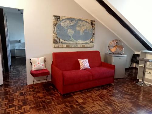 Area soggiorno di La Mole apartment