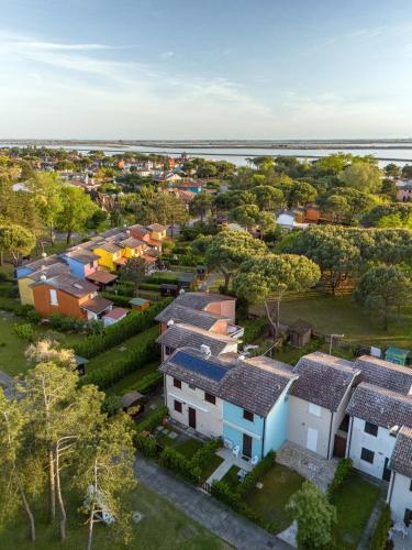 an aerial view of a suburb with houses at Casa 1207 in Caleri