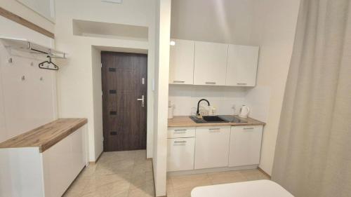 Kuchyňa alebo kuchynka v ubytovaní Topolowa Apartament z klimatem- Topolowa/Rynek/PKP