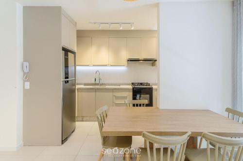Dapur atau dapur kecil di MCB - Apartamentos com piscina prox. da Praia