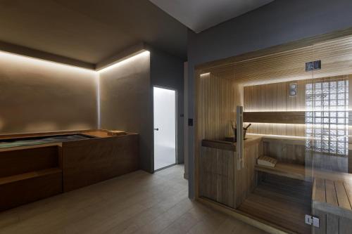 Η κουζίνα ή μικρή κουζίνα στο Infinity View Suites Tinos