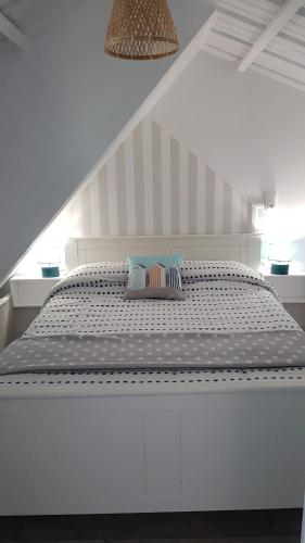 Postel nebo postele na pokoji v ubytování Gîte Esprit Mer