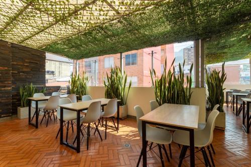 Restaurace v ubytování Hemma Bogotá Chapinero Premium Suites Hotel