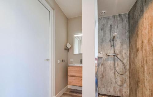a bathroom with a shower and a sink at Nice Home In Afferden With Wifi in Afferden