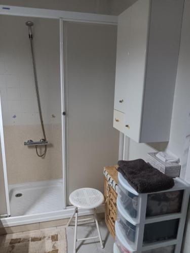 Et badeværelse på Appartement bord de mer-Aguilas