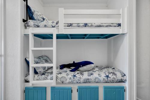 Postel nebo postele na pokoji v ubytování Bleu Oasis