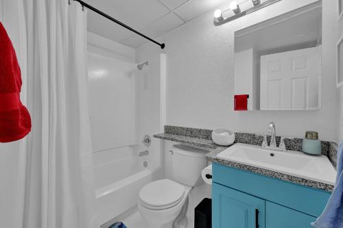 Koupelna v ubytování Bleu Oasis