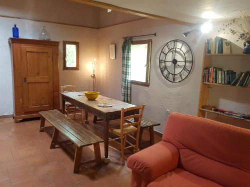Posezení v ubytování Gîte du bout du monde La Fenière