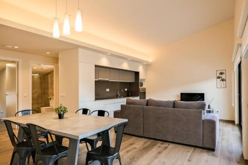 Posezení v ubytování Can Cintet 3 Apartamento con terraza en Besalú