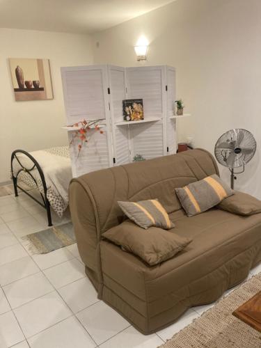 Posezení v ubytování Appartement à deux pas du centre ville