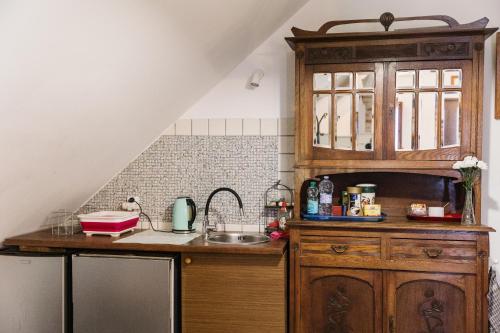 Dapur atau dapur kecil di Agroturystyka Zagroda Borowo