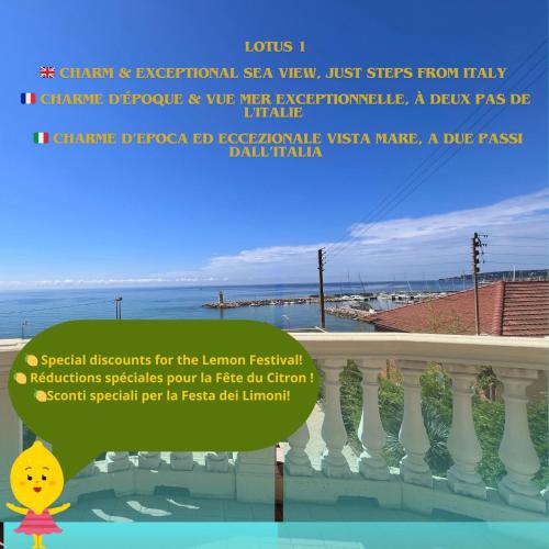 10' Monaco - 10' Italia - Incantevole vista mare