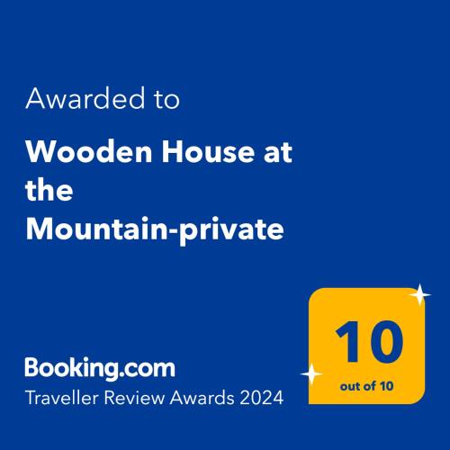a yellow house at the mountain pineapple screenshot at Wooden House at the Mountain-private in Paránimfoi