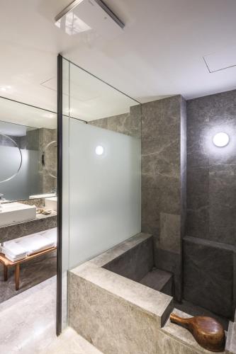 Koupelna v ubytování Hotel Royal Chihpin