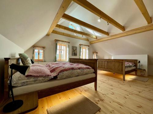 Postel nebo postele na pokoji v ubytování Villa in Krkono e near Ski Resorts