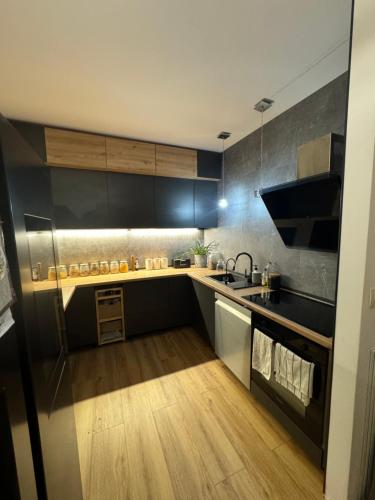 Kuchyňa alebo kuchynka v ubytovaní Apartament Kamień i Morze