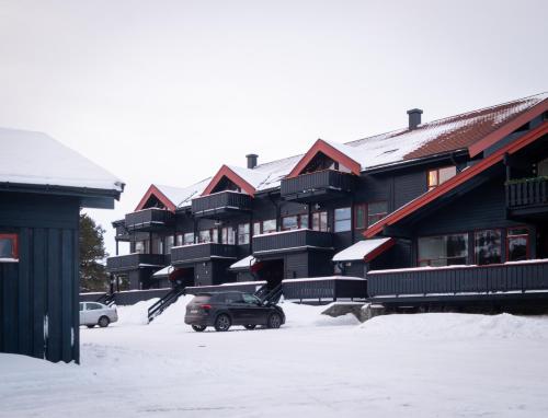 Το Supersentralt ski inn ski out τον χειμώνα