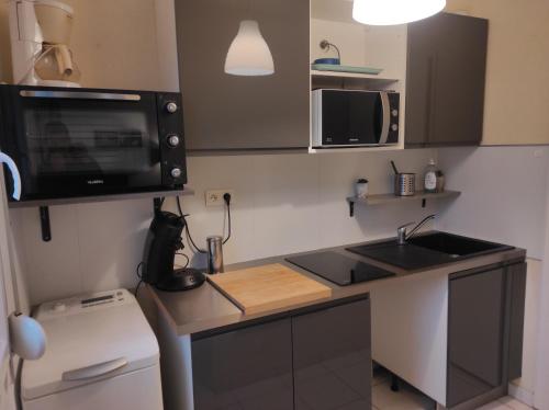 Η κουζίνα ή μικρή κουζίνα στο Appartement (jardin clos et privatif)