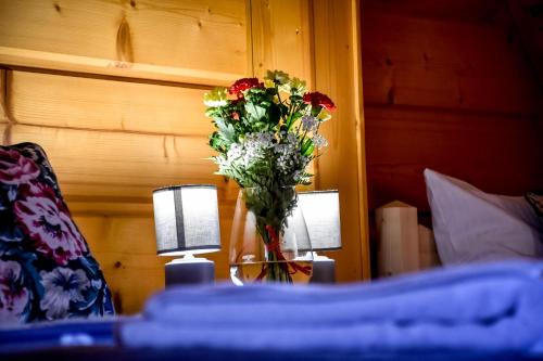 Ένα ή περισσότερα κρεβάτια σε δωμάτιο στο Tatra Slope & Spa