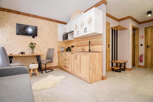 Η κουζίνα ή μικρή κουζίνα στο Tatra Slope & Spa