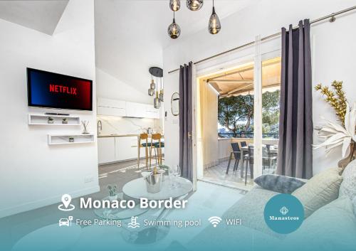 Porte de Monaco - Terrasse vue mer - Parking - CN