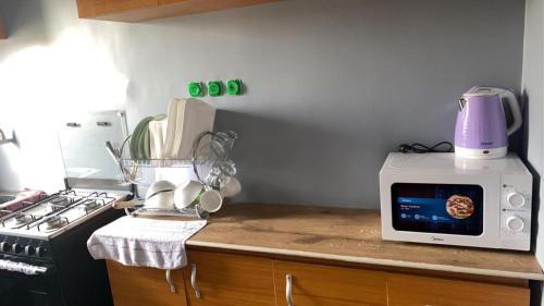 Køkken eller tekøkken på Logpom appartment 2