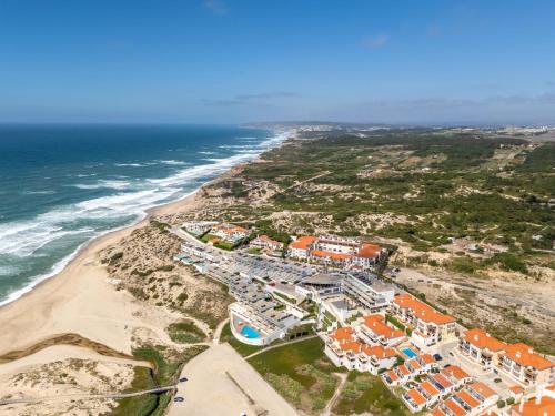 an aerial view of a resort on the beach at Praia D'el Rey A1 - Golf & Beach in Óbidos