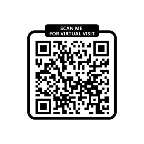 un code qr noir et blanc avec un signe dit envoyez-moi pour une visite virtuelle dans l'établissement Bluestay 284 - Superbe Appartement dans le Marais, à Paris