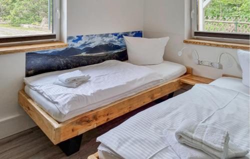 Katil atau katil-katil dalam bilik di Gorgeous Home In Thale Friedrichsbrunn