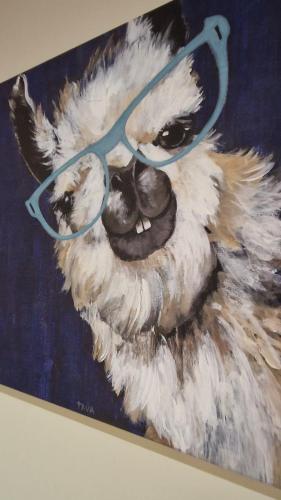 a painting of a koala with a pair of glasses at Benroe House - 5 bedrooms in Killybegs