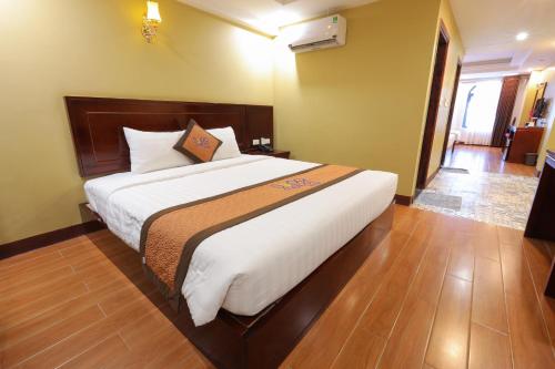 Katil atau katil-katil dalam bilik di Sapa Melody Hotel