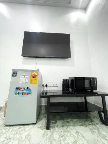 TV a/nebo společenská místnost v ubytování Nana's Holiday Let