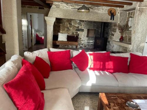 A seating area at Casa Ria do Anllons