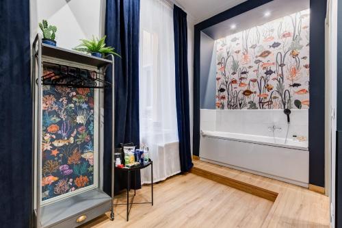 Et badeværelse på VIVILO COLLECTION - Collina 24 Suites - close to Via Veneto