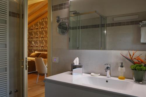 Koupelna v ubytování Agriturismo Villa Almè