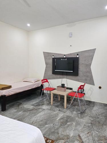 TV a/nebo společenská místnost v ubytování PBTL Stays