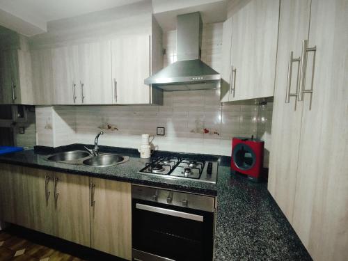 Kuchyň nebo kuchyňský kout v ubytování Casa Violeta