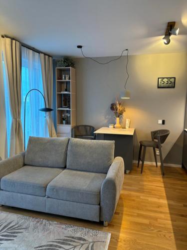 Χώρος καθιστικού στο Rooftop Apartment,Business trip,Fast Internet