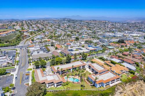 an aerial view of a city with buildings at Ocean Harbor View Dana Point in Dana Point