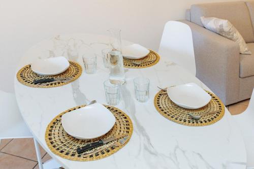 Ruang duduk di Lovely apartment to enjoy Venice