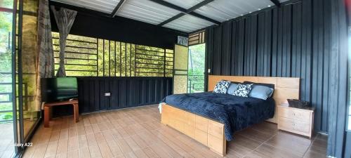 Cabañas Ecologe BLESSにあるベッド