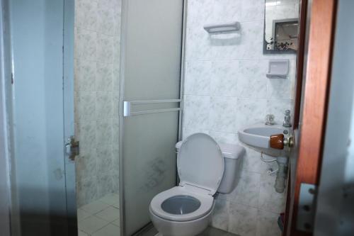 Koupelna v ubytování Hotel casa real