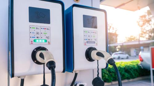 a gas pump with headphones attached to it at Holiday Inn Stoke on Trent M6 Jct15 by IHG in Stoke on Trent
