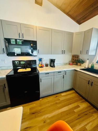 Dapur atau dapur kecil di Astonishing view 100 feet from the lake!